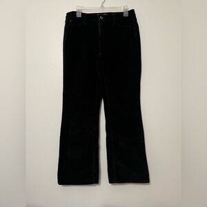 Faded Glory black‎ corduroy flare pants size 10 Y2K